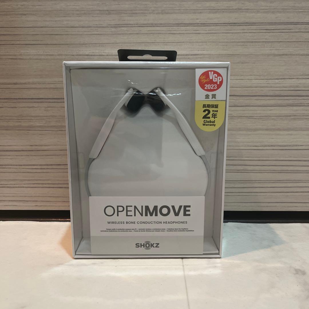 SHOKZ OPENMOVE 骨伝導イヤホン ホワイト