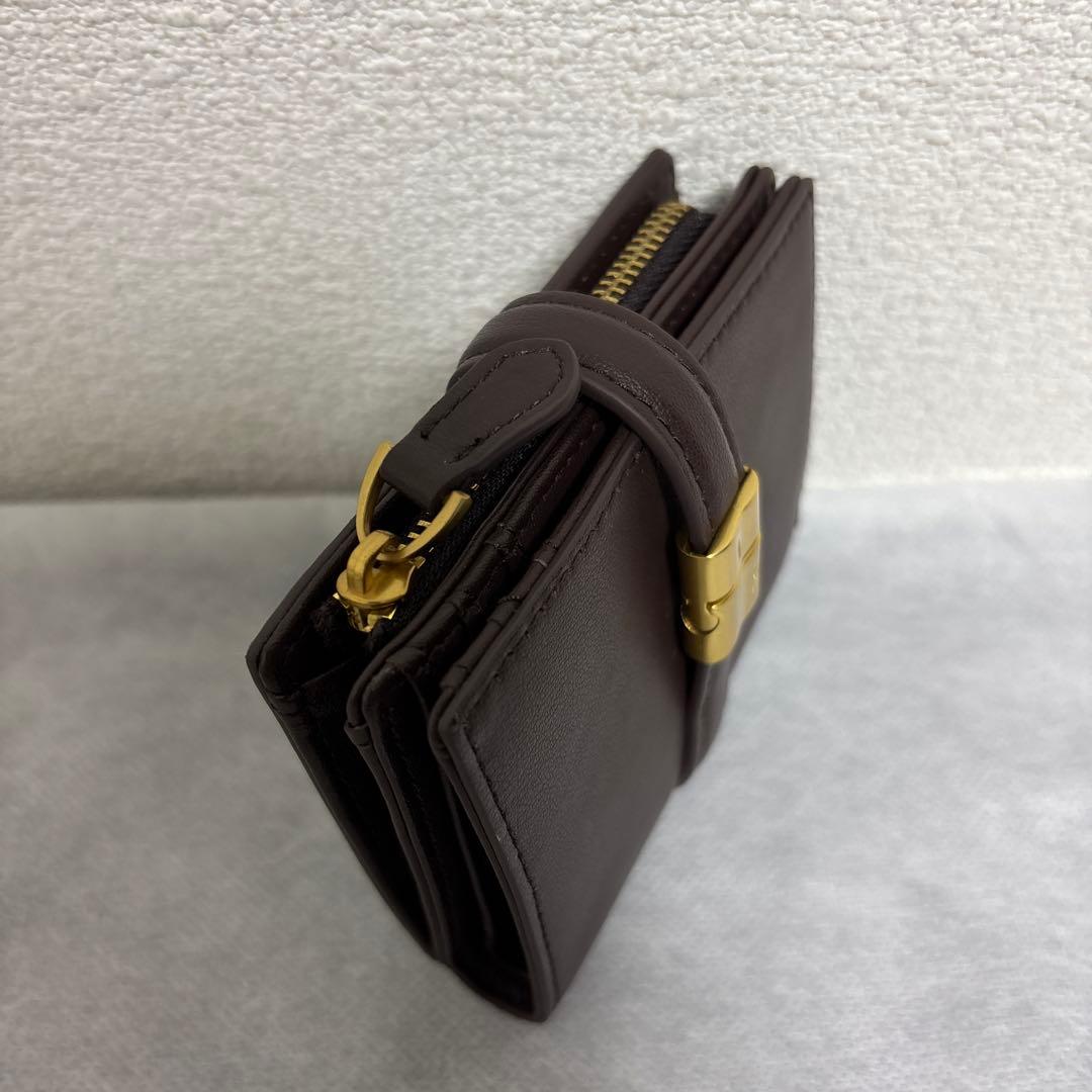 TOV PAON WALLET トーヴ　ポン　ブラウン　二つ折り財布