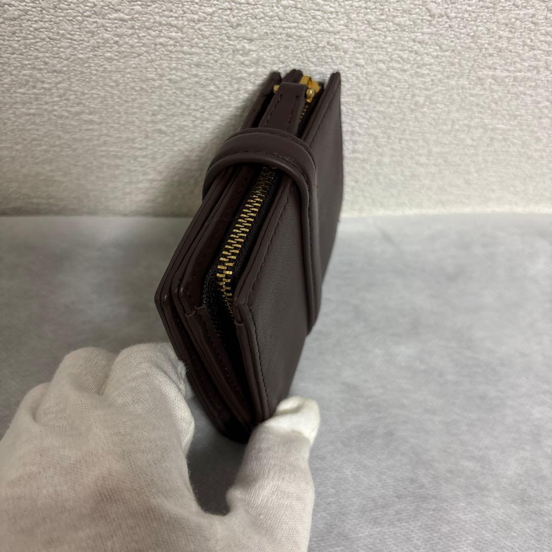 TOV PAON WALLET トーヴ　ポン　ブラウン　二つ折り財布