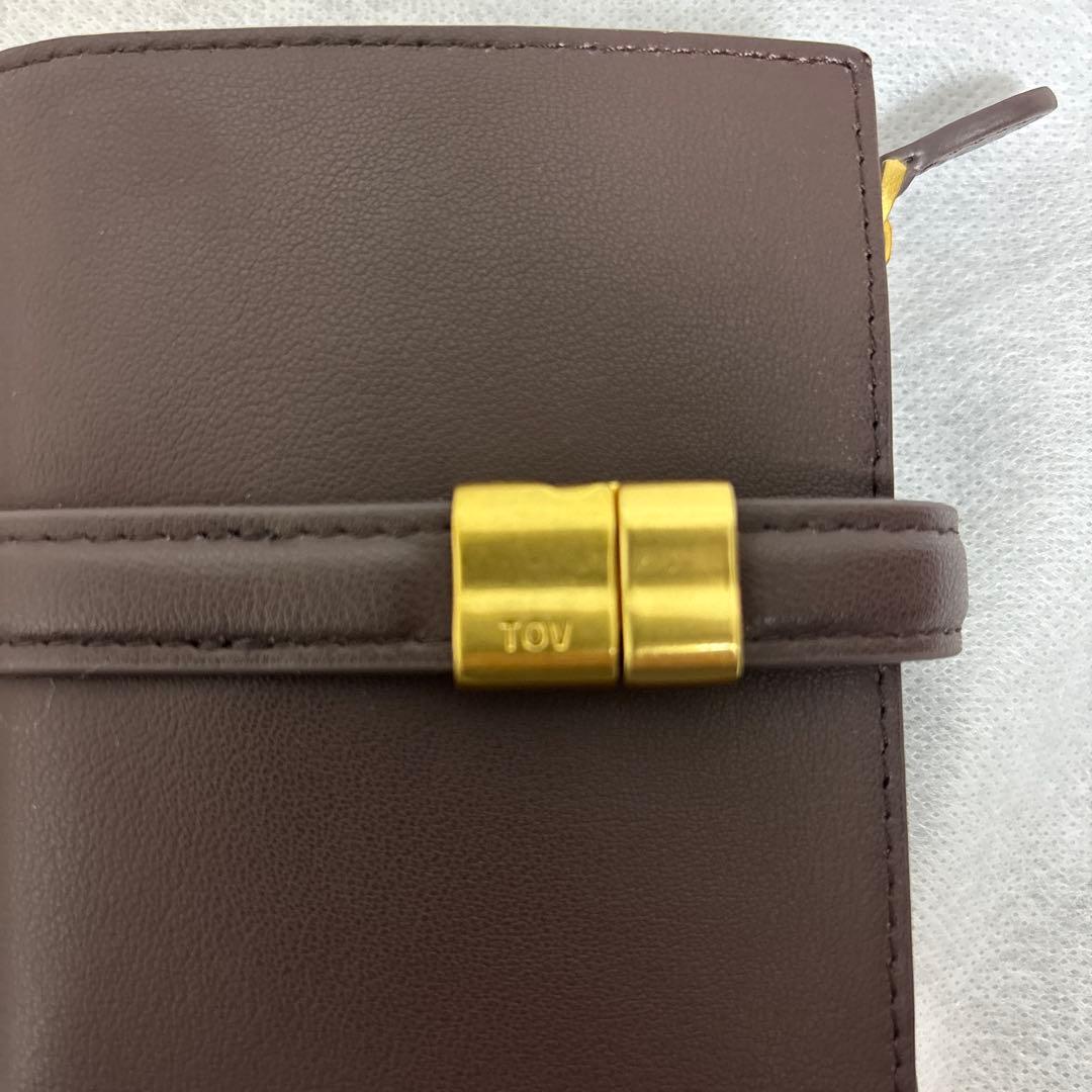 TOV PAON WALLET トーヴ　ポン　ブラウン　二つ折り財布