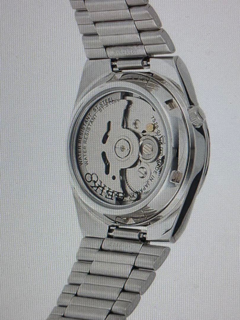 SEIKO 5自動巻き時計 ステンレススチール 黒文字盤 アラビア文字表記