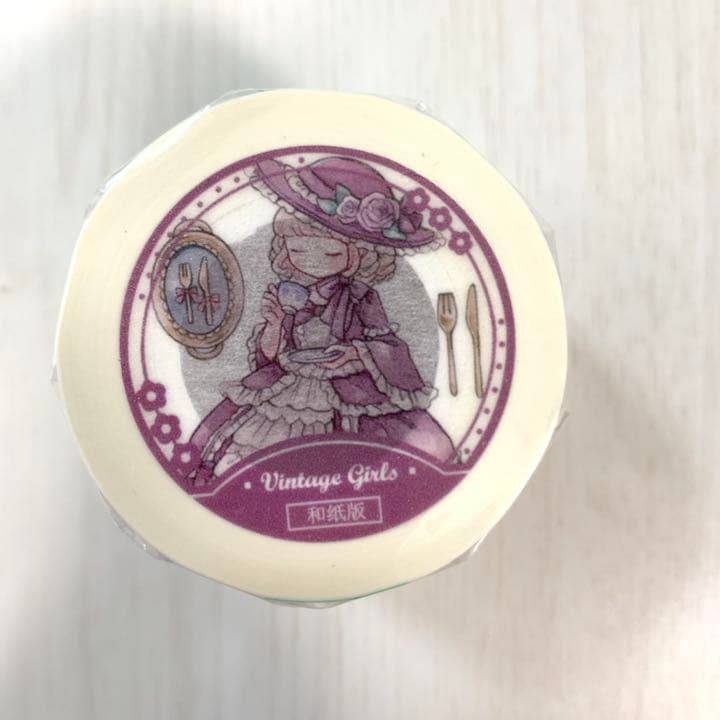 M1095.能猫日記 vintage girls マスキングテープ 和紙