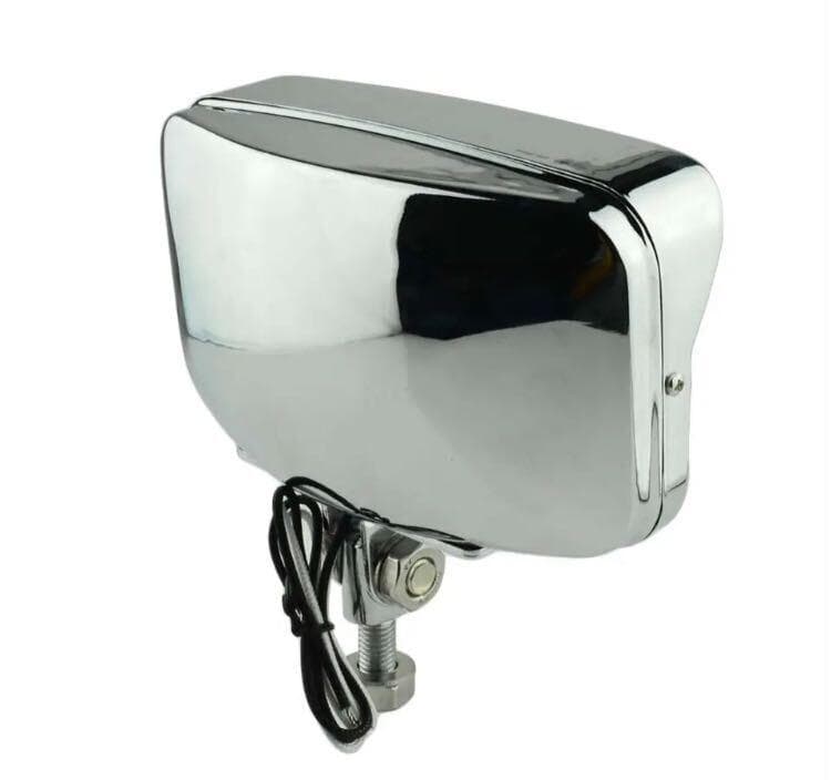 2個 スクエア ヘッドライト ビンテージ チョッパー ハーレー アメリカン