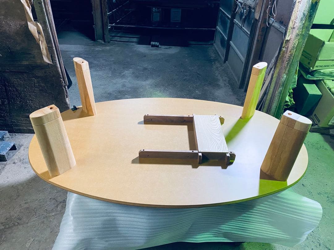 こたつ楕円タモ120日本製・ヒーター別売り