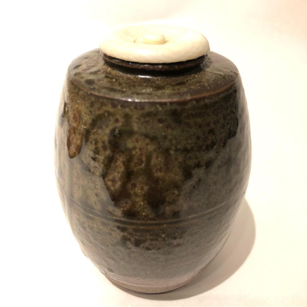 【茶道具】市野信水　丹波茶入