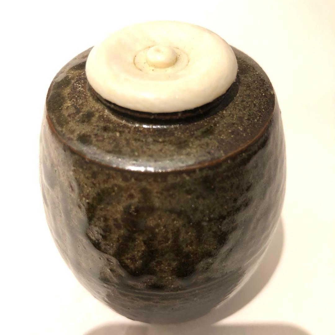 【茶道具】市野信水　丹波茶入