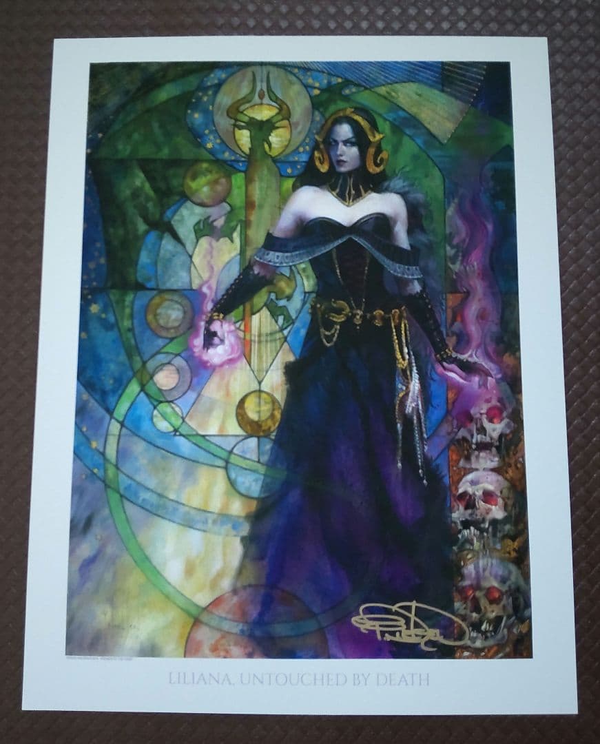 アートプリント《死が触れぬ者、リリアナ》 MTG