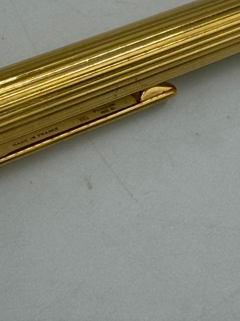 カルティエ ボールペン マスト ゴールド プレート