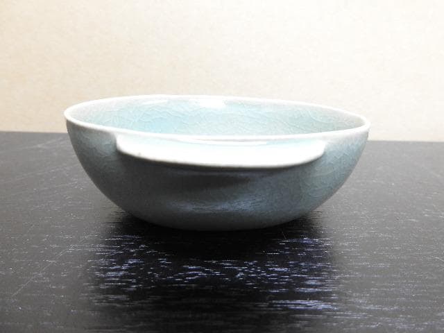 青磁盃　柳海剛　共箱　MA37