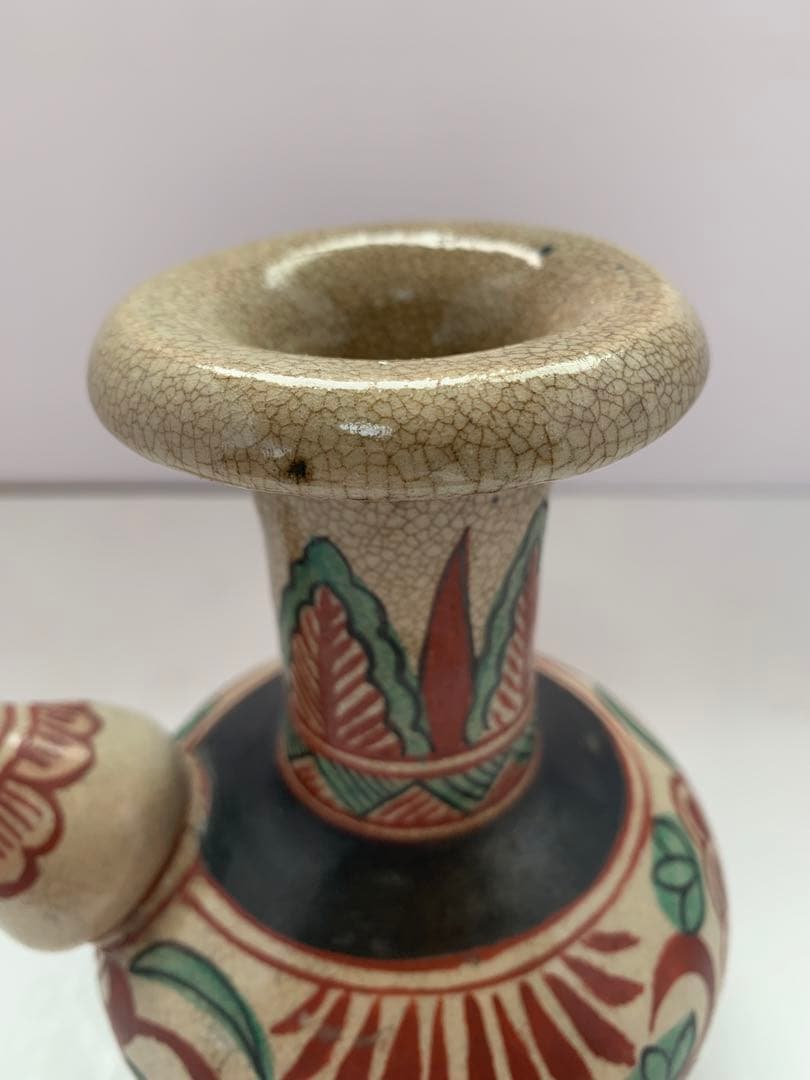 幕末～明治　赤絵　徳利　送料込み