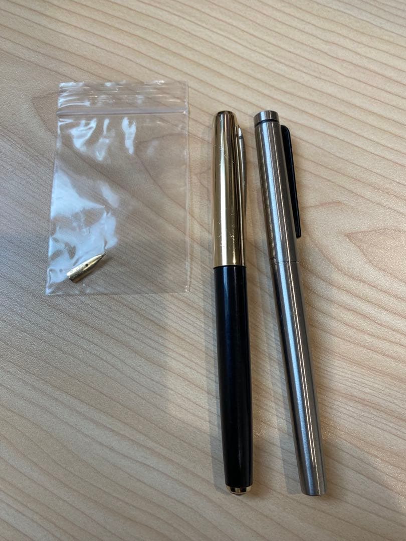 万年筆2本と14Kニブまとめ売り　全て金、ゴールド14K 585刻印あり