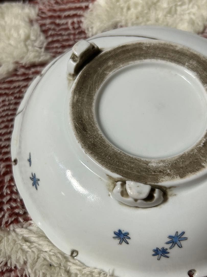 古伊万里　柿右衛門様式　皿　金継ぎあり