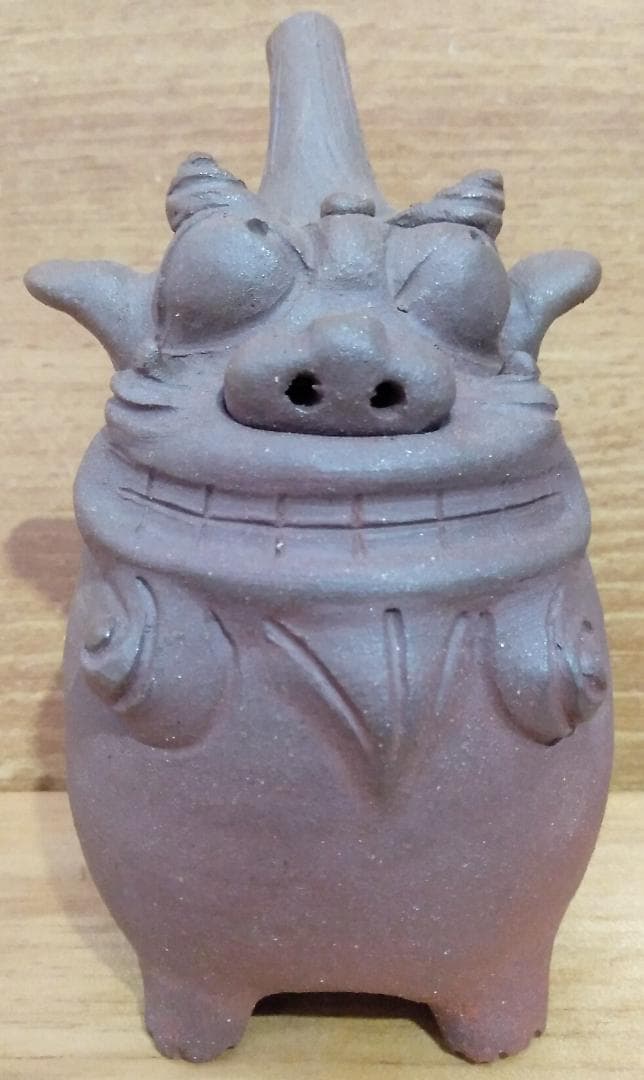 「比嘉泥佛作 しょうゆさシーサー」 沖縄/工芸品/レア/