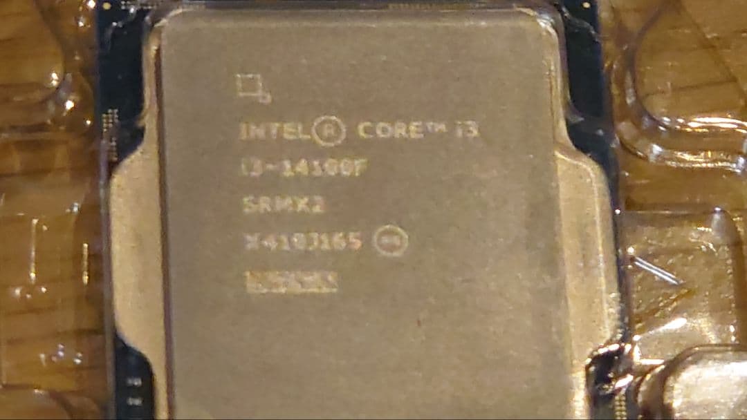 【通電少】Intel Core i3-14100F CPU のみ