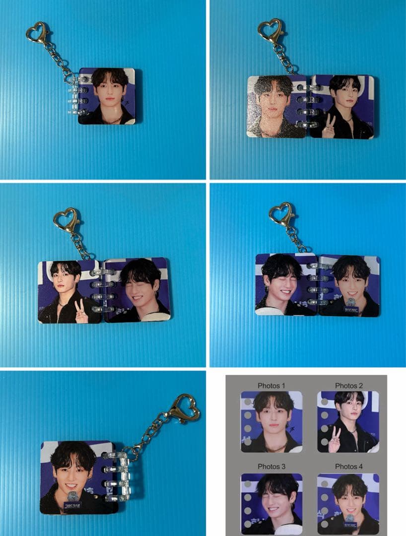 BTS Jungkook ハート型アクリルフォトブロック•スクエアフォトブロック