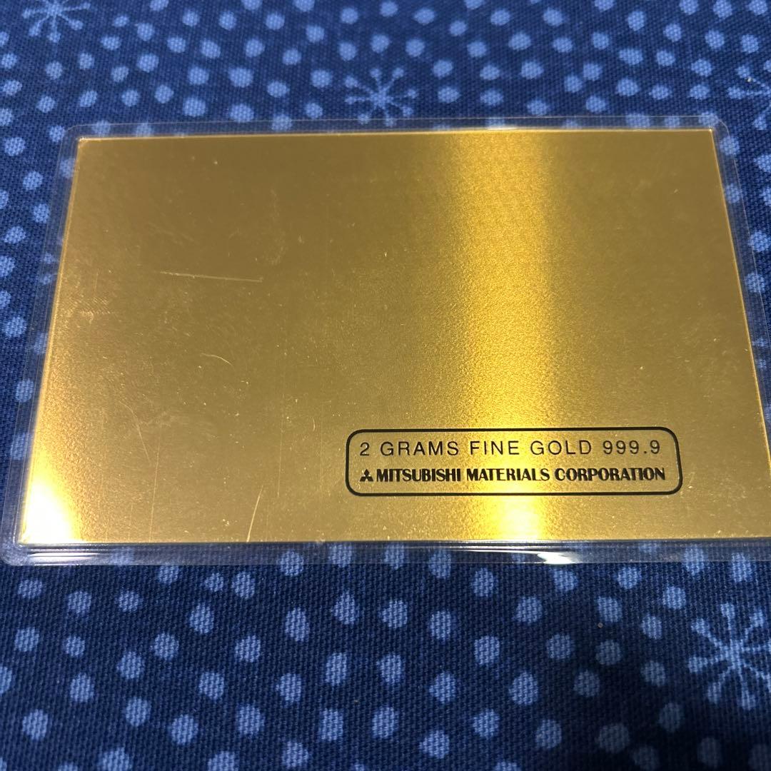 純金カード　2グラム