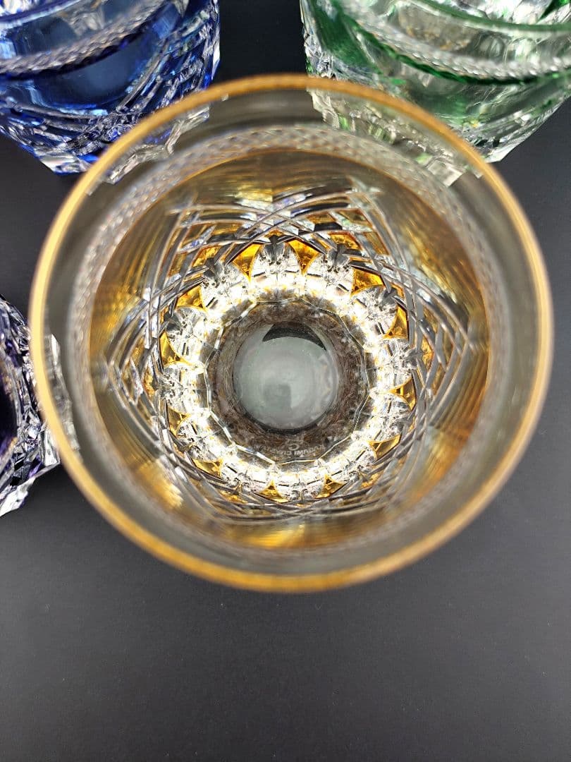 カガミクリスタル サンクラール 5客 江戸切子（切子、江戸切子、薩摩切子）