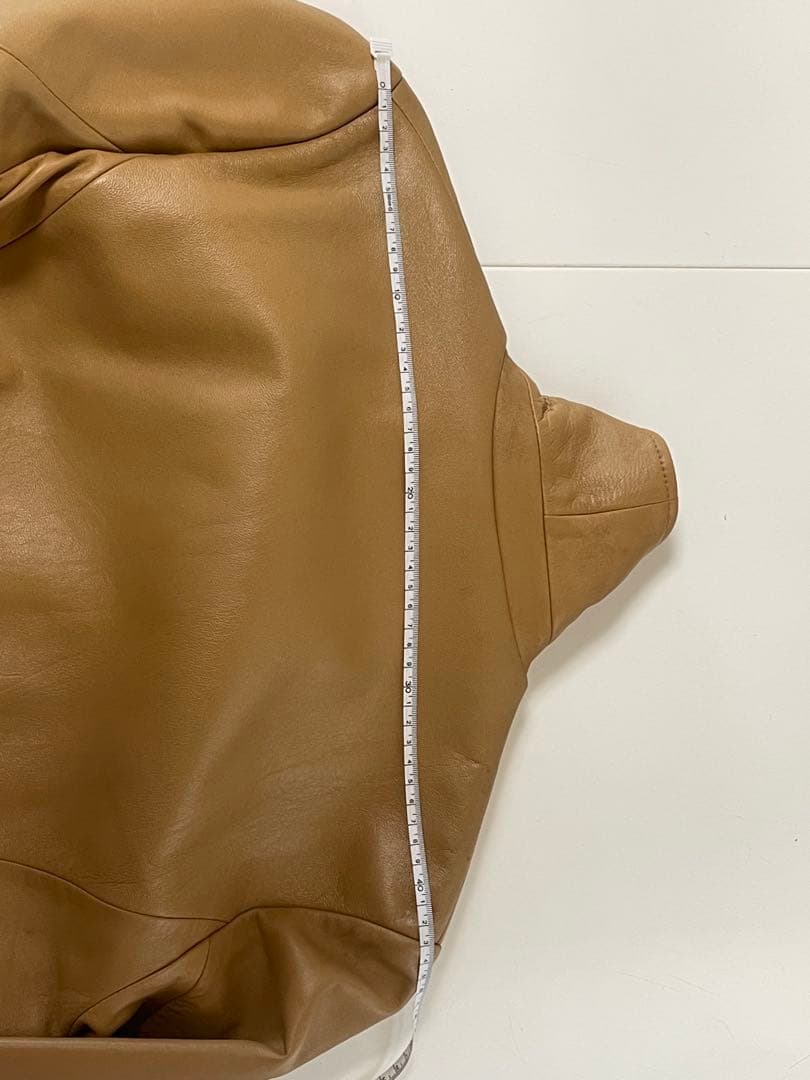 8月末価格❣️ BANANA REPUBLIC ベージュレザーライダースジャケット