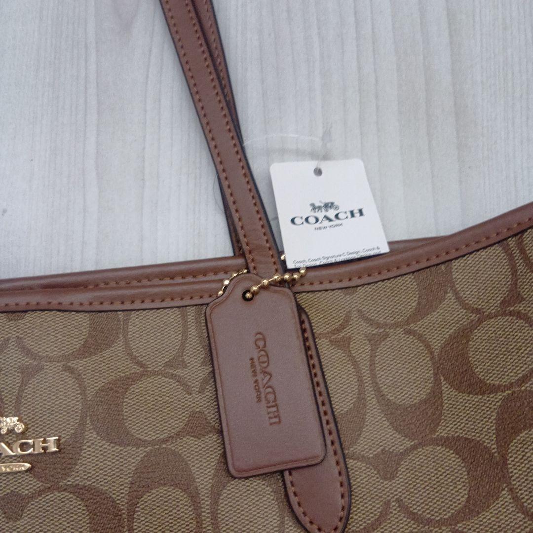 COACH ロゴプリント トートバッグ