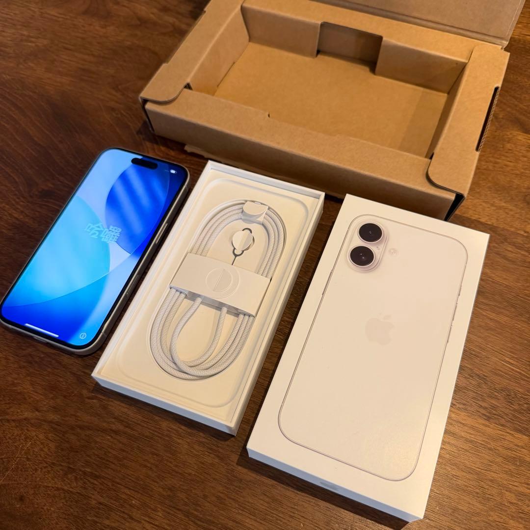 【美品】Apple iPhone 16 ホワイト 128GB アップルストアー