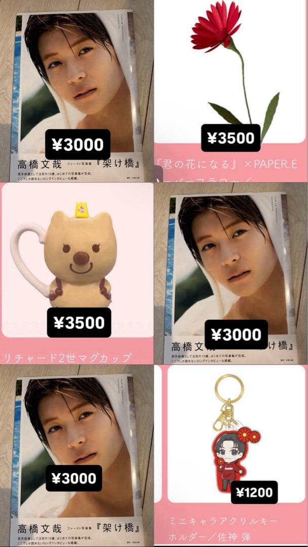 高橋文哉 まとめ売り 19点セット　俳優　BLOOM ブルーム　映画　完売品