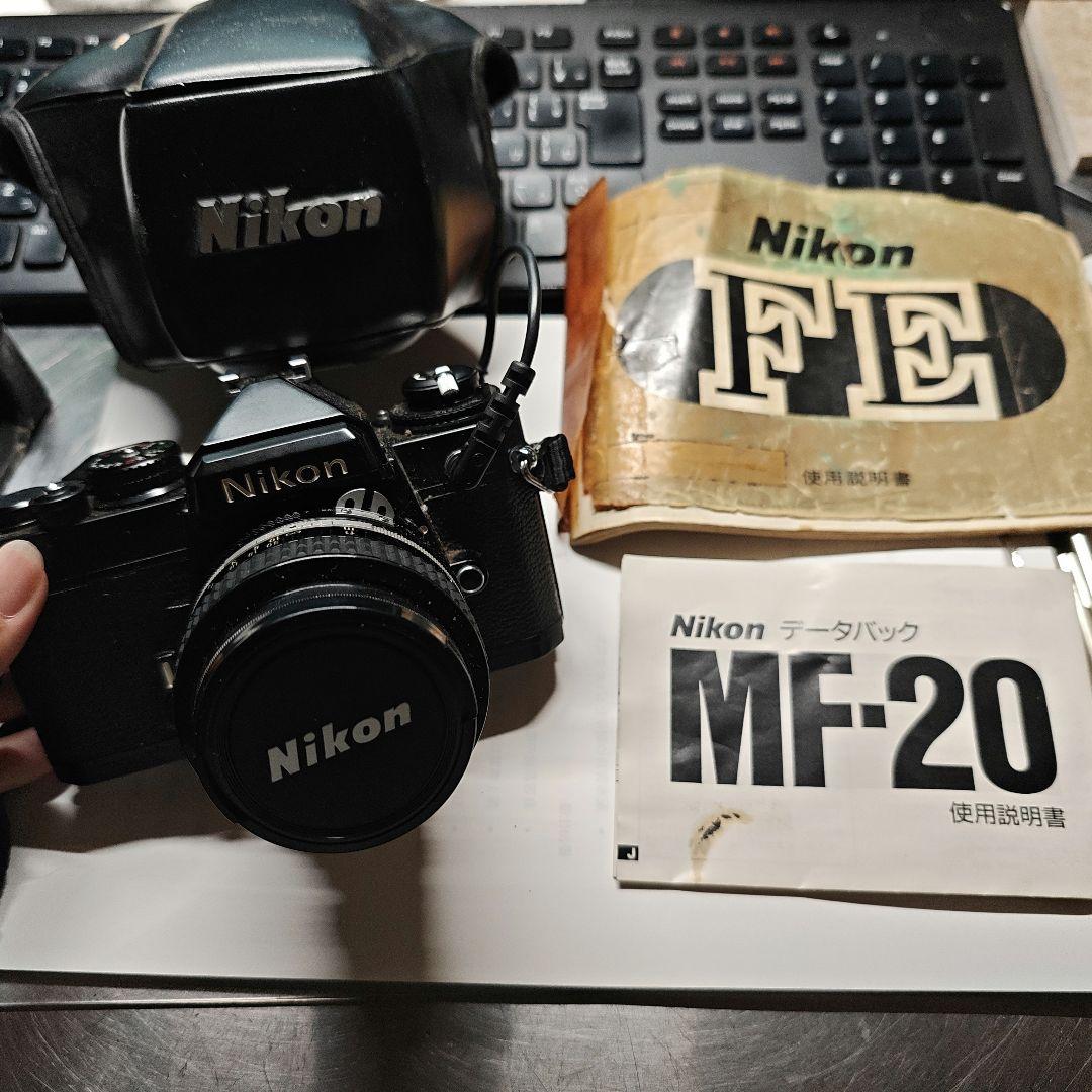 Nikon FE 一眼レフカメラ レンズ データバック ケース付き