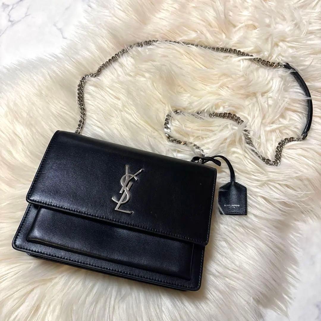 【美品】イブサンローラン チェーン ショルダーバッグ