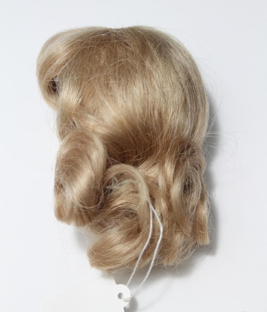 ◎新品◎｟頭囲22.5cm｠ 人毛ウィッグ ビスクドール用 ブロンド