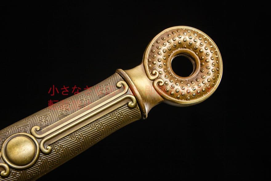 サンゴールド刺繍春刀-高性能マンガン鋼 古兵器 刀装具　日本刀　模造刀 居合刀