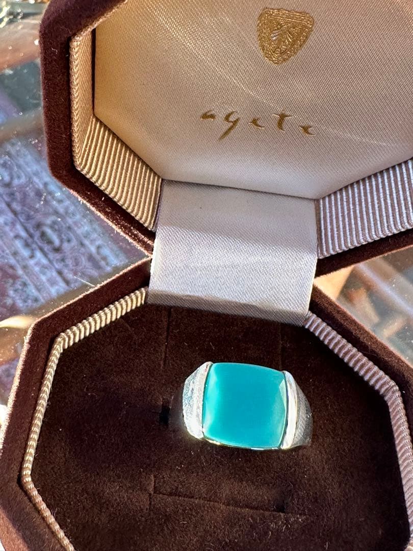 agete silver spoon ターコイズリング