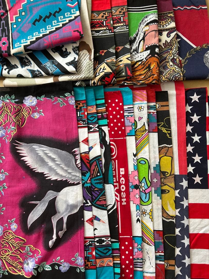 ユニークデザイン アメリカ製 80s 90sバンダナ 20枚セット C