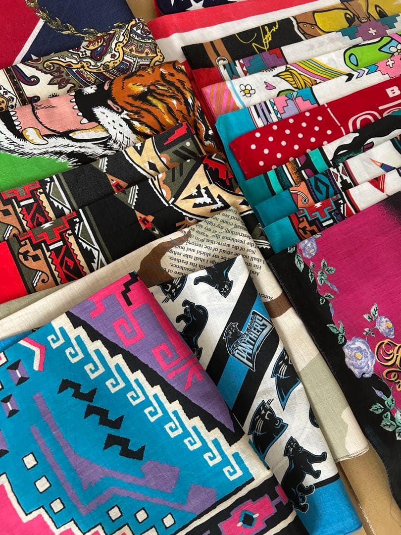 ユニークデザイン アメリカ製 80s 90sバンダナ 20枚セット C