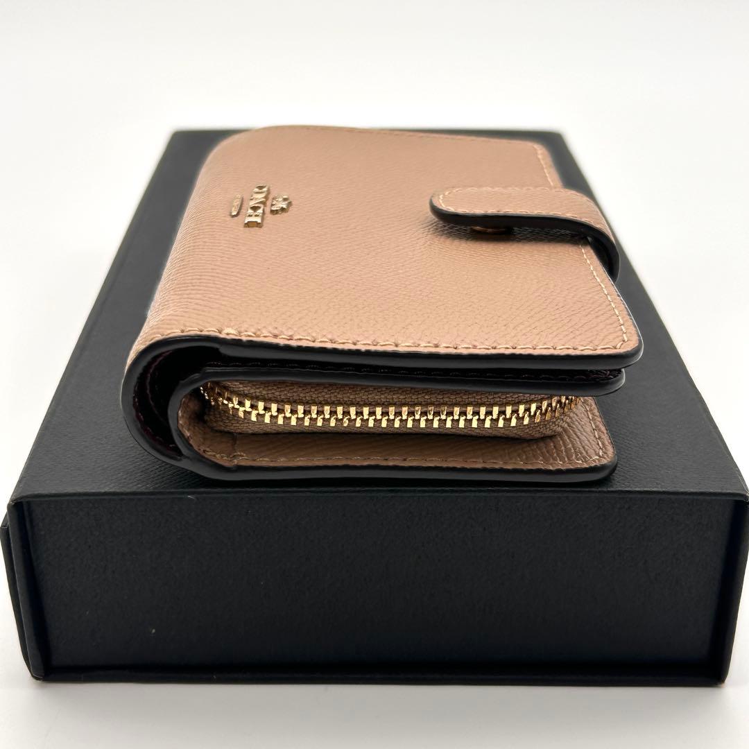 ✨美品✨ COACH コーチ 二つ折り財布 ベージュ 折り財布