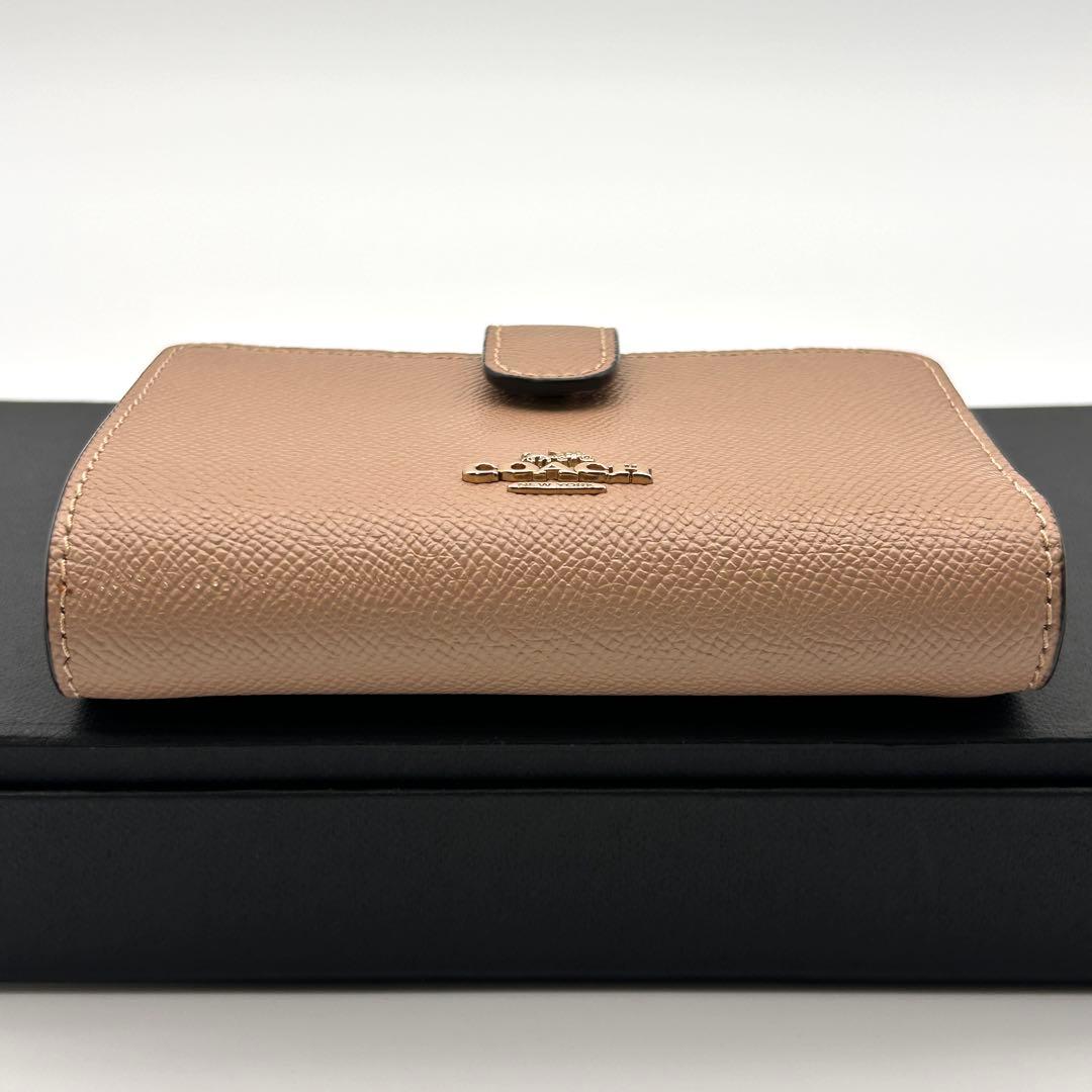 ✨美品✨ COACH コーチ 二つ折り財布 ベージュ 折り財布