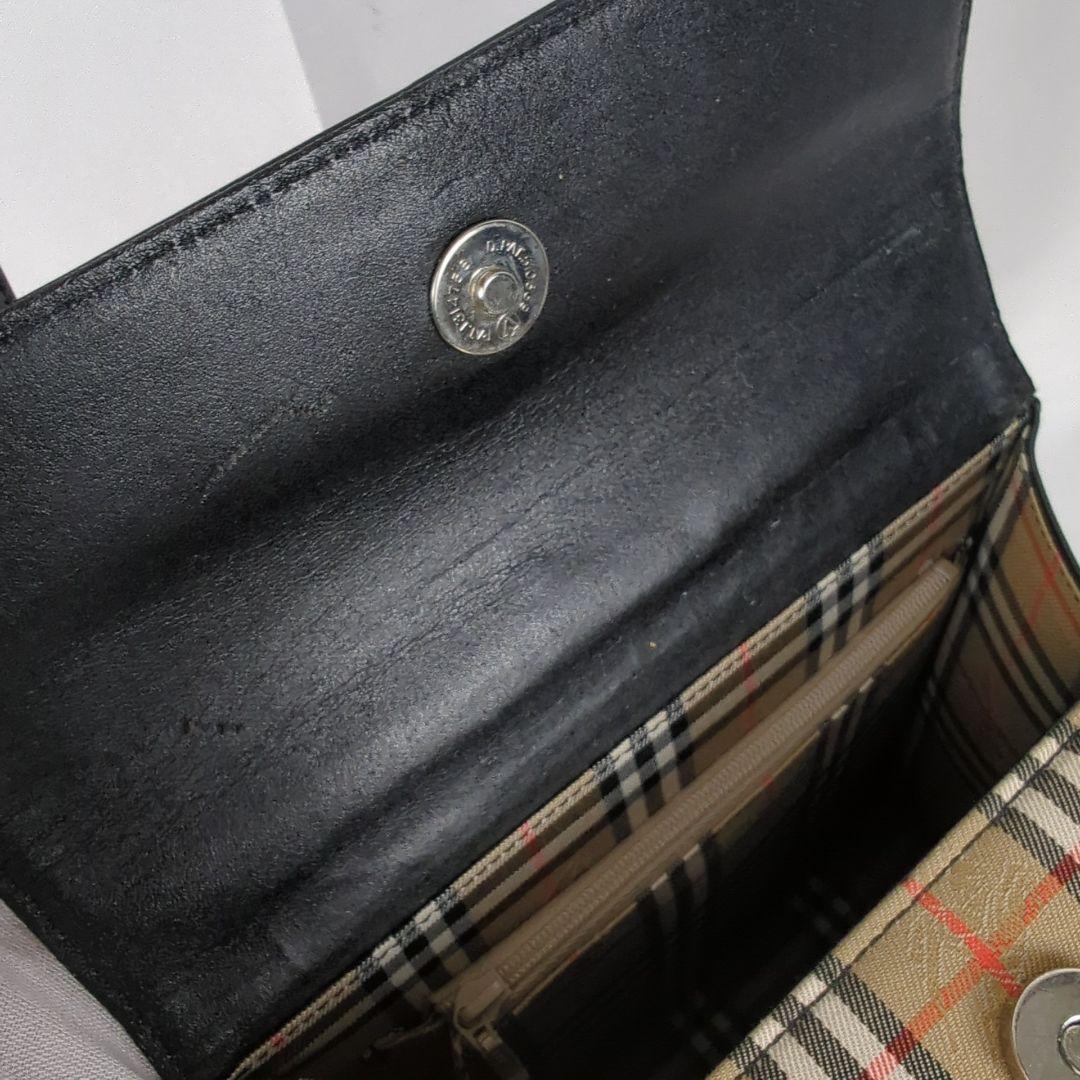 BURBERRY バーバリーズ ノバチェック レザー ハンドバッグ