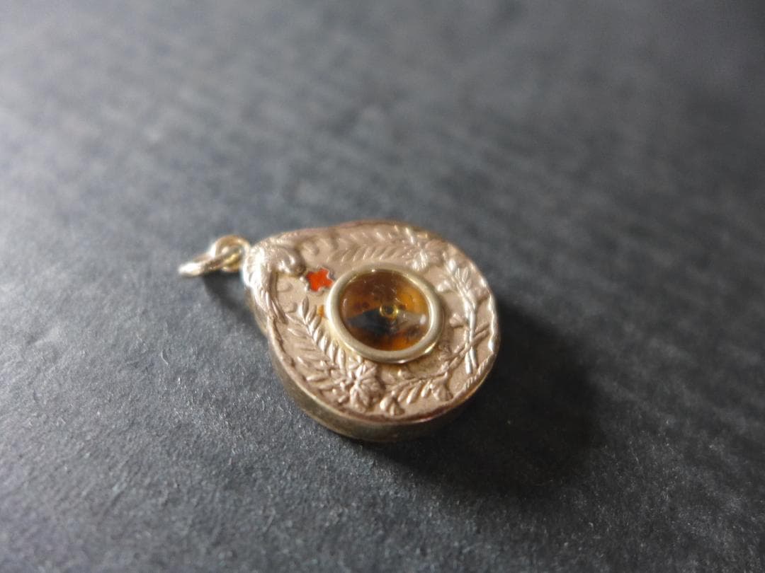 時代物　明治時代 大日本帝国　日本赤十字社記念　方位磁石付き　日赤社員総会記念