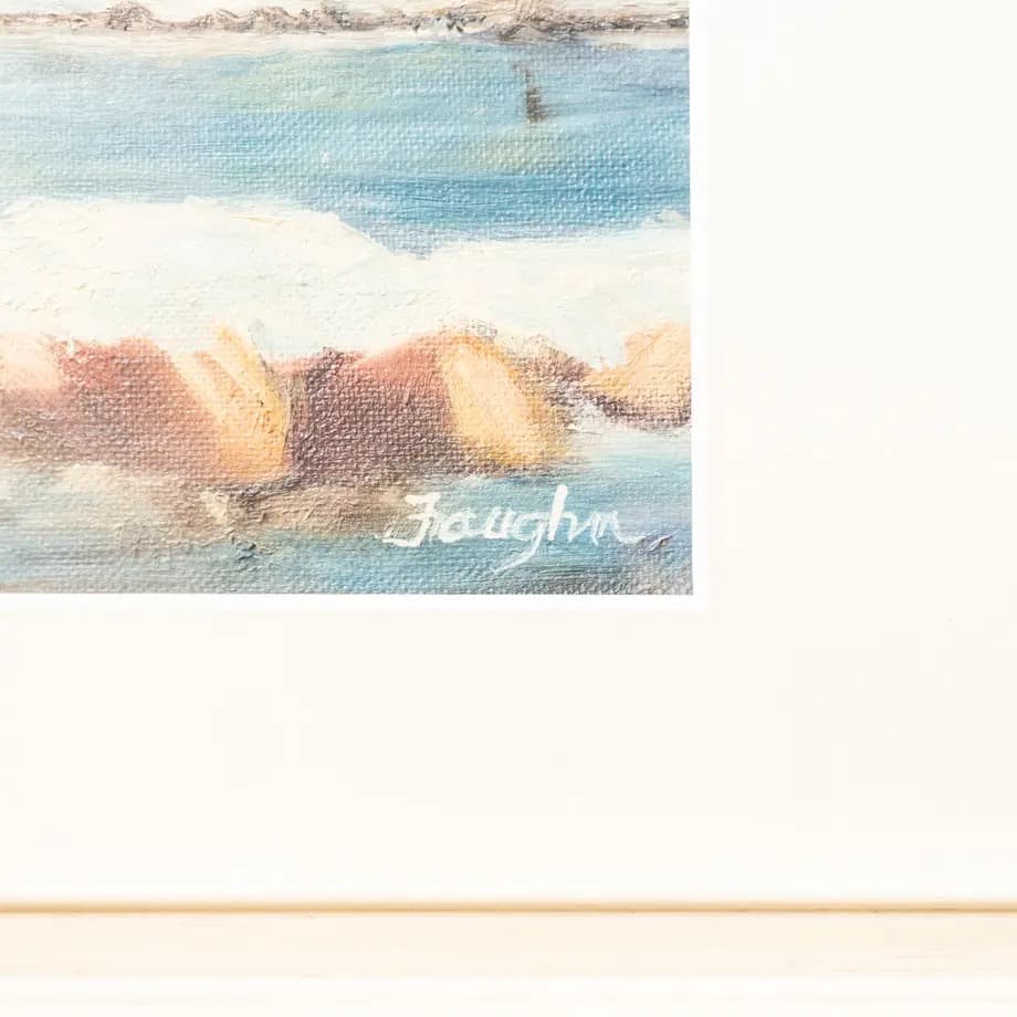 60年代　油絵　絵画　額縁