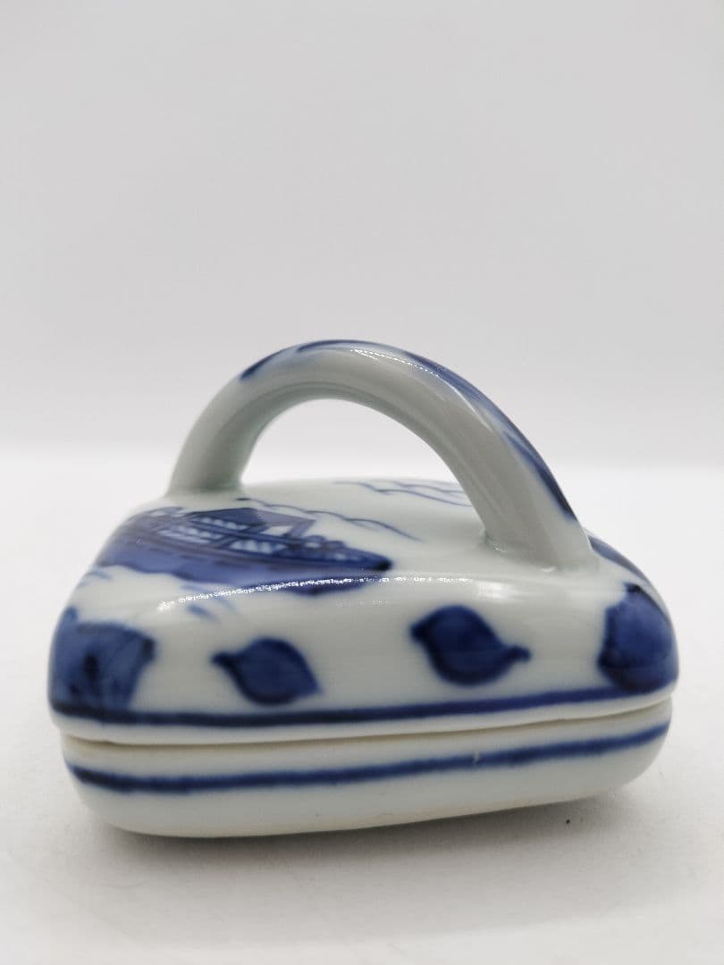 c431 香合 隅田川 小峠舟山 木箱 茶道具 古物