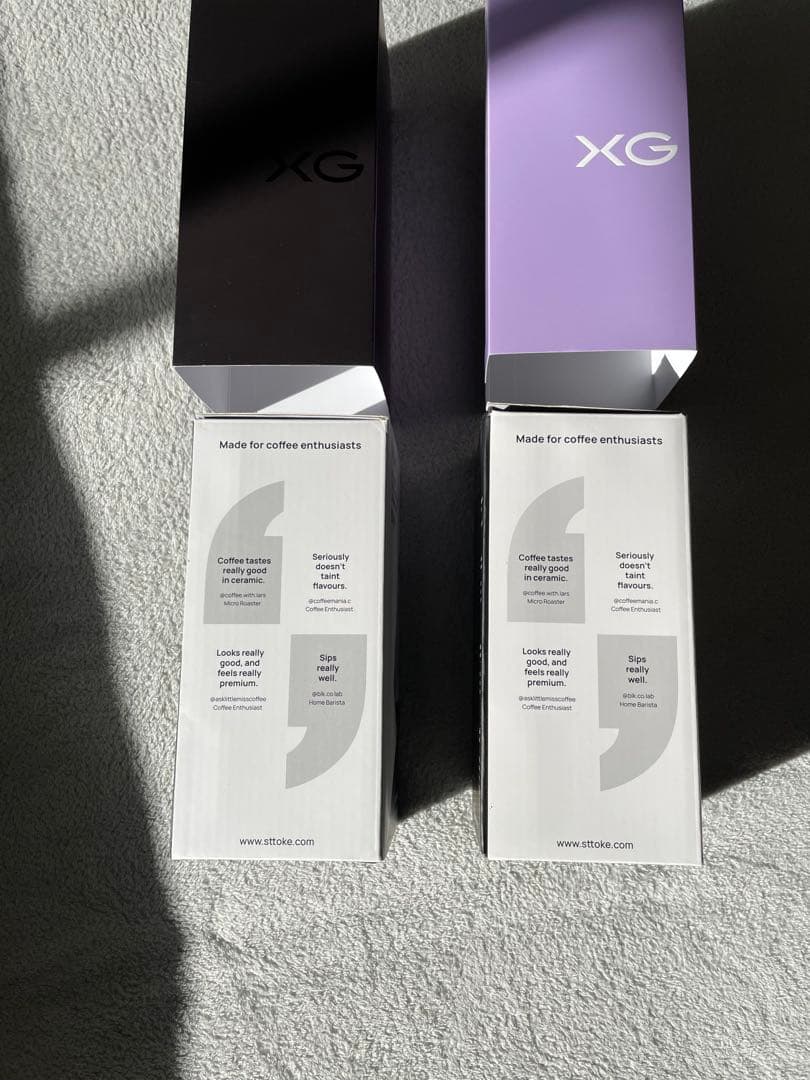 XG タンブラー 2個セット ブラック・パープル