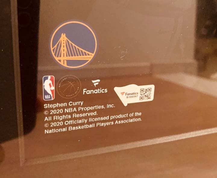 ステフィン カリー 直筆サイン入り フォトポスター NBA Curry