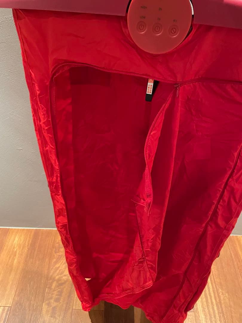 ±0 衣類乾燥機　コンパクト　乾燥機　レッド　22年製