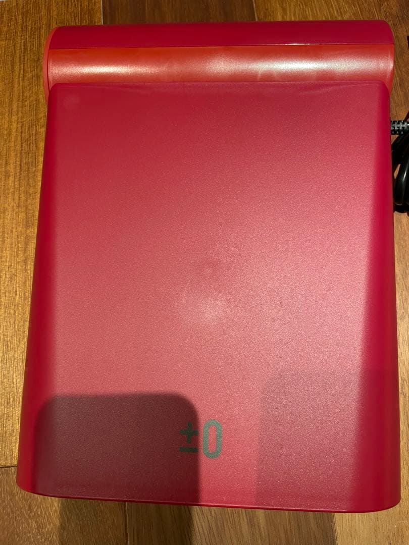 ±0 衣類乾燥機　コンパクト　乾燥機　レッド　22年製