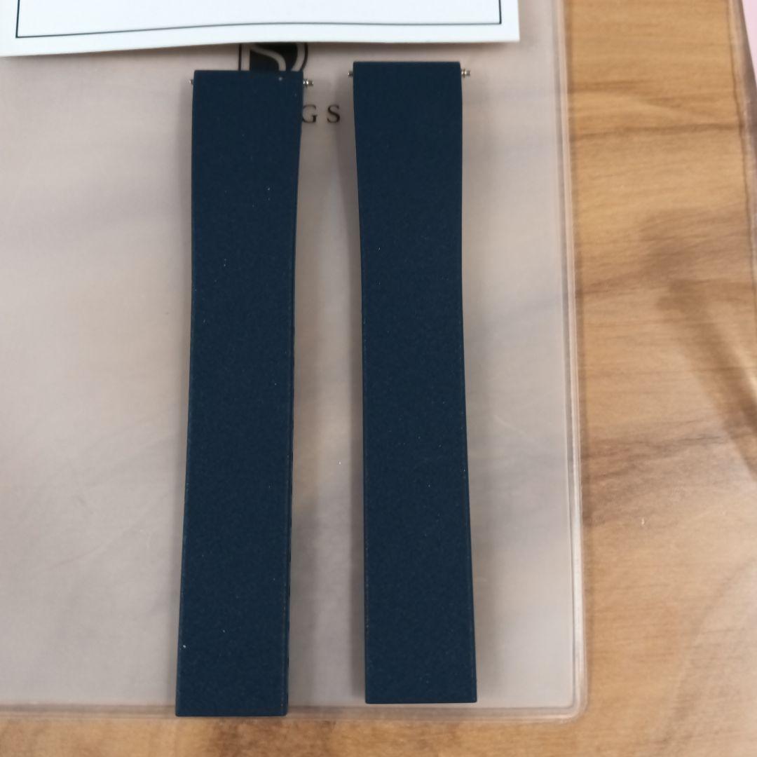 時計 delugs Navy Rubber CTS Strap 16-18mm