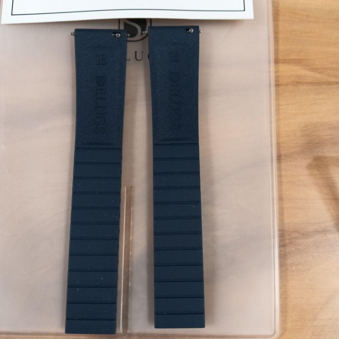 時計 delugs Navy Rubber CTS Strap 16-18mm