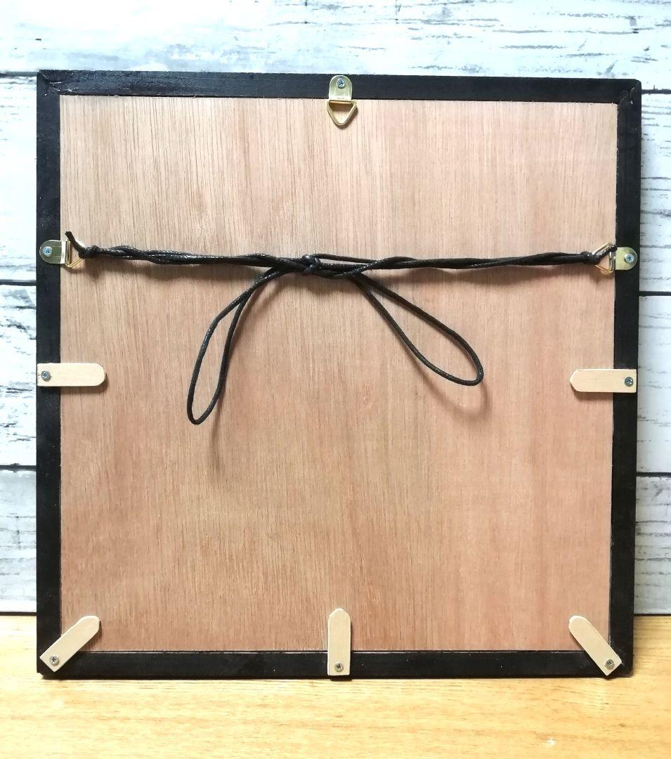 額付き銅版画応用絵画　「ひらめき猫」