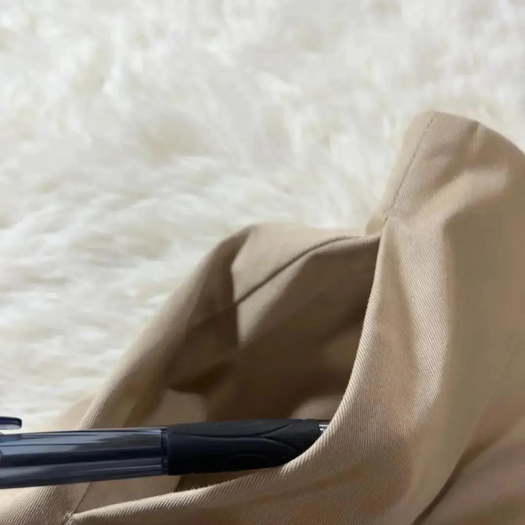 【美品・早い者勝ち】ドゥロワー キュロット ミモレ丈 ボタン付き S ベージュ