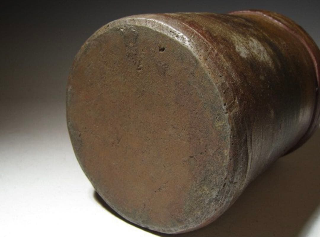 古備前水指「長良」裏千家六代 六閑斎花押の時代の名品！7126