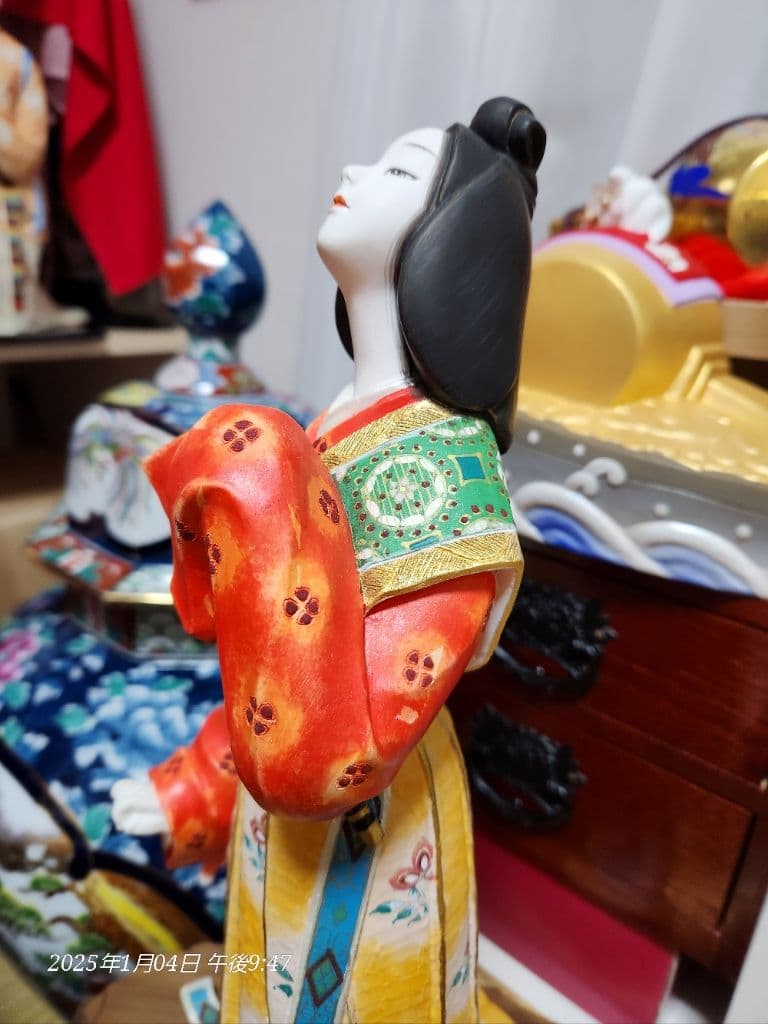 卓越技能保持者 無形文化財保持者 川崎幸子 作 博多人形 筑紫の児島