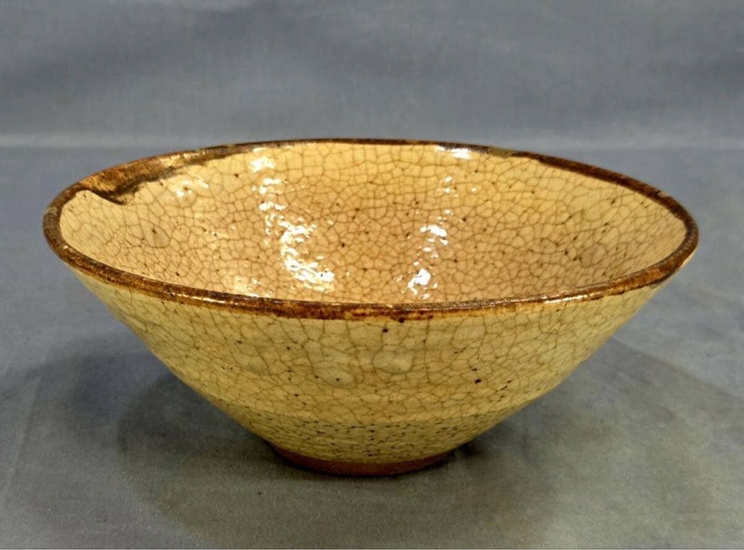 ★美品★裏千家十四代淡々斎極瀬戸唐津茶碗茶道具表千家楽吉左衛門