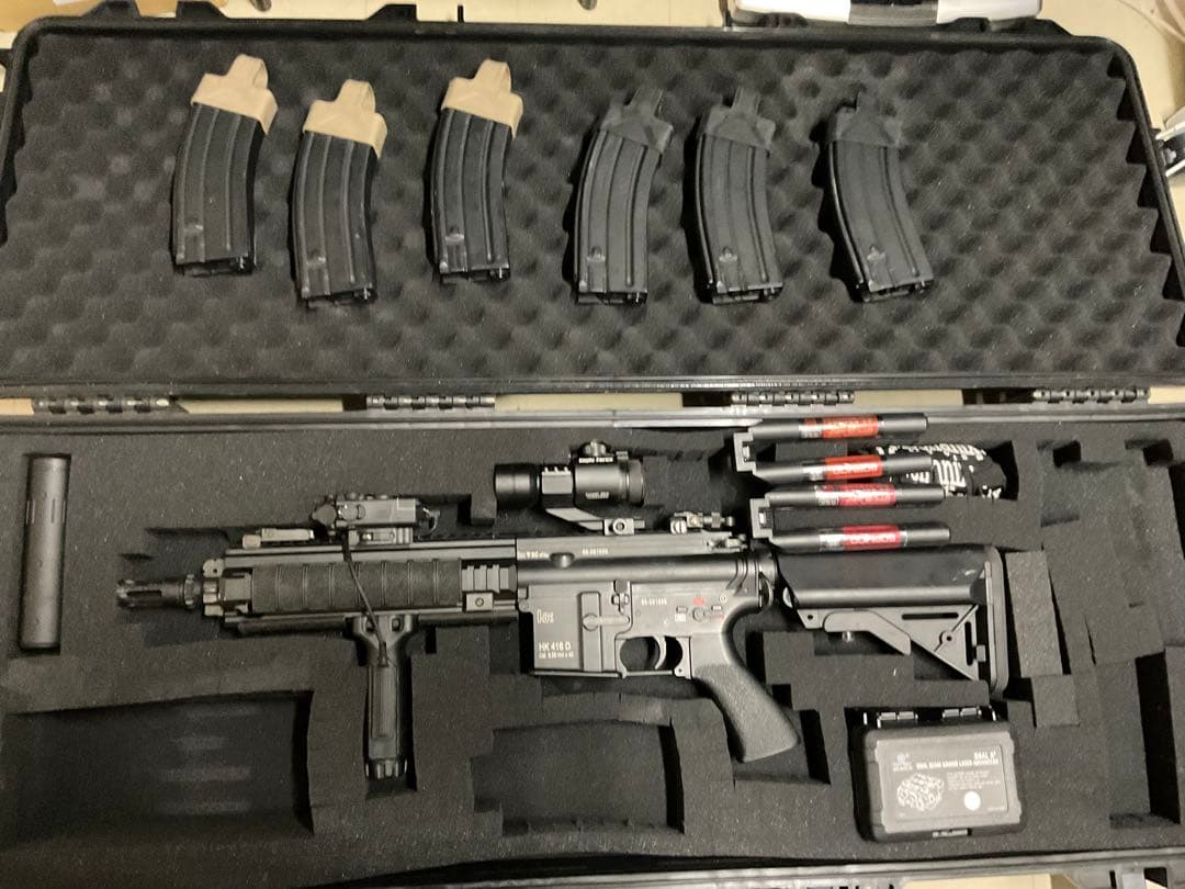 ［アオリイカ］ エアガンセット ハードケース付き